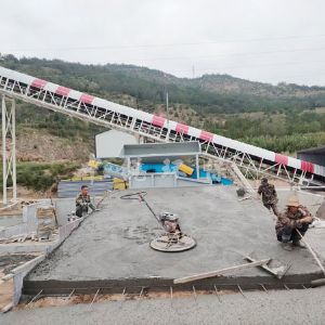 甘肅單車振動砂石分離機(jī)安裝案例